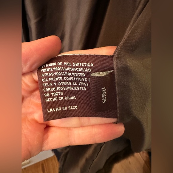 Anne Klein Brown Faux Fur Mid Length Coat Size medium - Picture 5 of 6